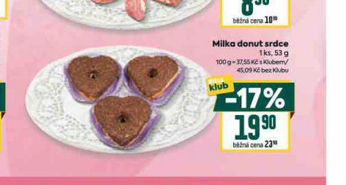 MILKA DONUT SRDCE