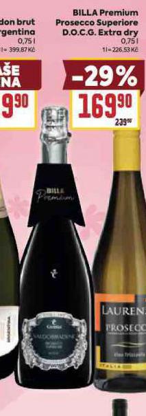 BILLA PREMIUM PROSECCO SUPERIORE D.O.C.G. EXTRA DRY