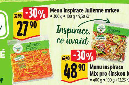 MENU INSPIRACE JULIENNE MRKEV