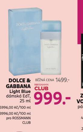 DOLCE & GABBANA LIGHT BLUE