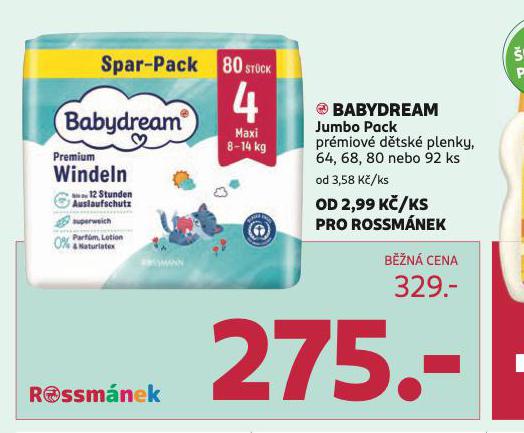 BABYDREAM JUMBO PACK PREMIOV PLENKY