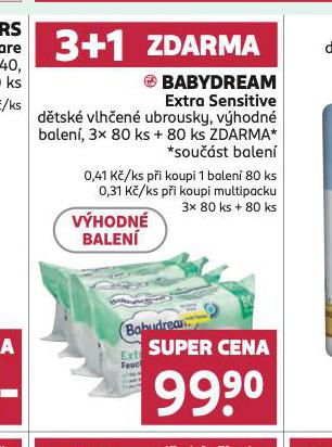 BABYDREAM EXTRA SENSITIVE DTSK VLHEN UBROUSKY