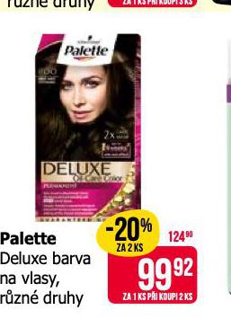 PALETTE DELUXE BARVA NA VLASY