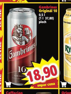 PIVO GAMBRINUS ORIGINL 10