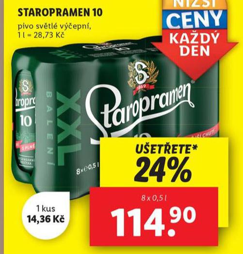 PIVO STAROPRAMEN 10