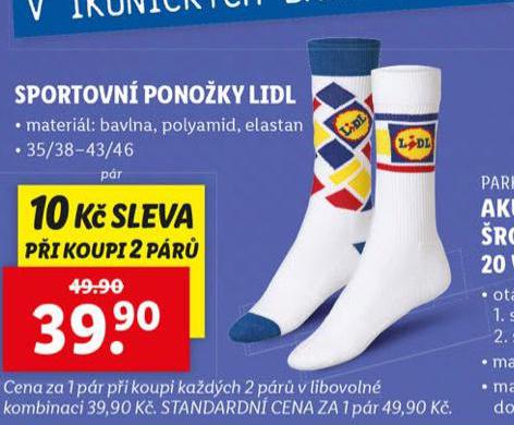 SPORTOVN PONOKY LIDL