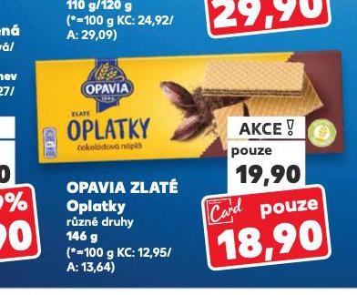 OPAVIA ZLAT OPLATKY