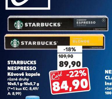 STARBUCKS KVOV KAPSLE