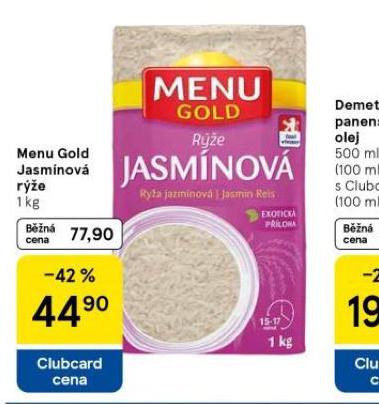 MENU GOLD JASMNOV RݎE