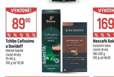 TCHIBO CAFISSIMO A DAVIDOFF KVOV KAPSLE