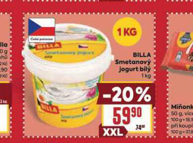 BILLA SMETANOV JOGURT BL