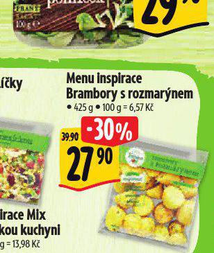 MENU INSPIRACE BRAMBORY S ROZMARNEM