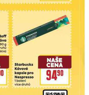 STARBUCKS KVOV KAPSLE PRO NESPRESSO