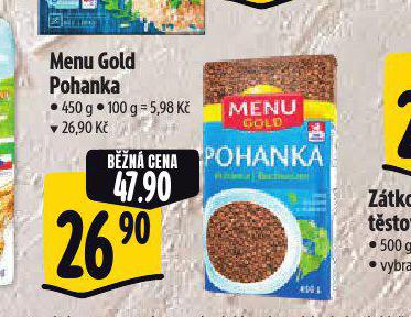 MENU GOLD POHANKA