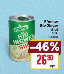 PFANNER BIO GINGER SHOT