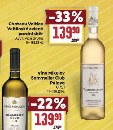 CHATEAU VALTICE VELTNSK ZELEN