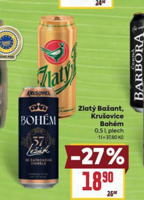 PIVO KRUOVICE BOHM