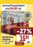 PIVO GAMBRINUS ORIGINL 10