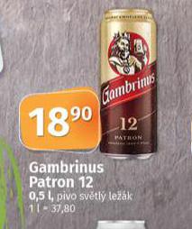 PIVO GAMBRINUS PATRON 12