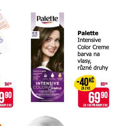 PALETTE INTENSIVE COLOR CREME BARVA NA VLASY