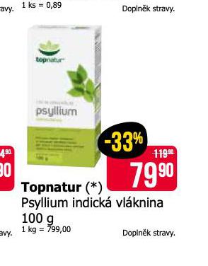 TOPNATUR PSYLLIUM INDICK VLKNINA