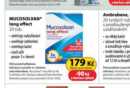 MUCOSOLVAN LOG EFFECT