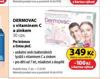 DERMOVAC S VITAMNEM C A ZINKEM