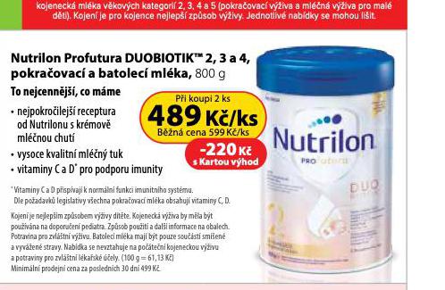 NUTRILON PROFUTURA DUOBIOTIK 2,3,4