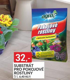 SUBSTRT PRO POKOJOV ROSTLINY