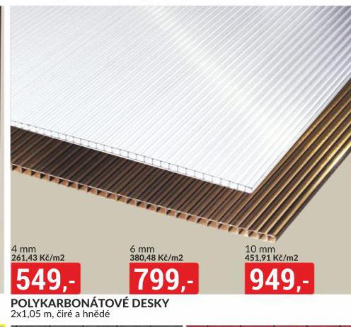 POLYKARBONTOV DESKA 4 MM