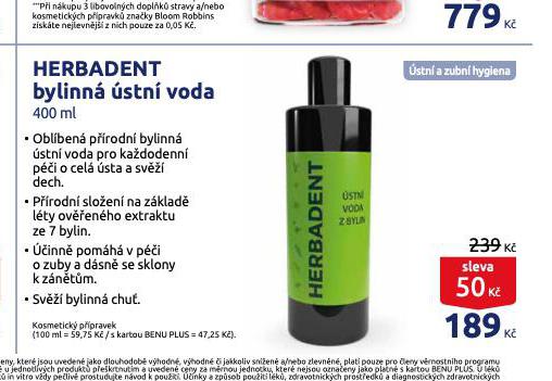 HERBADENT STN VODA