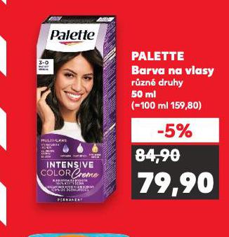 PALETTE BARVA NA VLASY