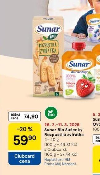 SUNAR BIO SUENKY ROZPUSTIL ZVTKA