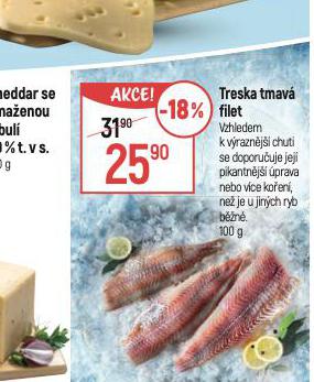 TRESKA TMAV FILET