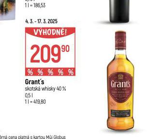 GRANT'S TRIPLE WOOD WHISKY