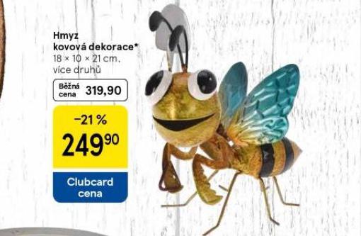 HMYZ KOVOV DEKORACE