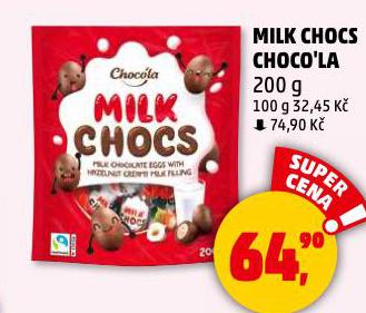 MILK CHOCS CHOCO'LA