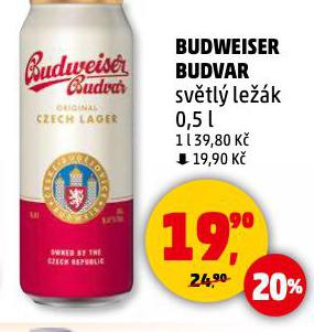 PIVO BUDWEISER BUDVAR