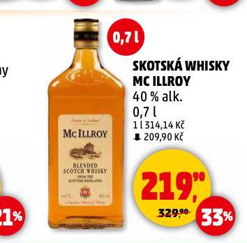 SKOTSK WHISKY MC ILLROY