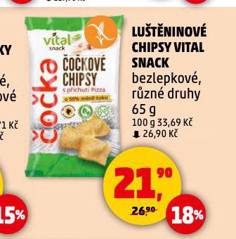 LUTNINOV CHIPSY VITAL SNACK