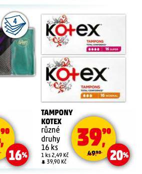 KOTEX DMSK TAMPONY