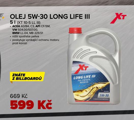 OLEJ 5W-30 LONG LIFE III 