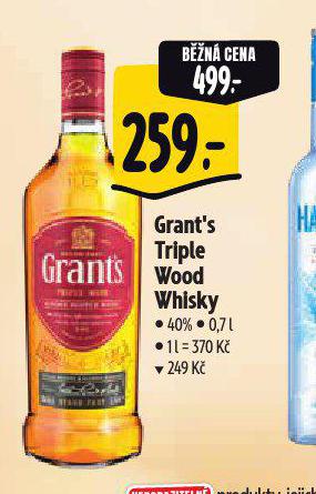 GRANT'S TRIPLE WOOD WHISKY