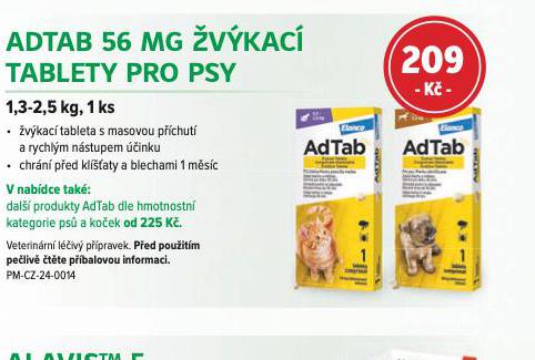 ADTAB VKAC TABLETY PRO KOKY 0,5-2 KG