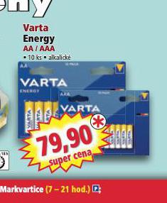 VARTA ENERGY BATERIE