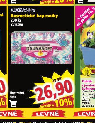 DAUNASOFT KOSMETICK KAPESNKY