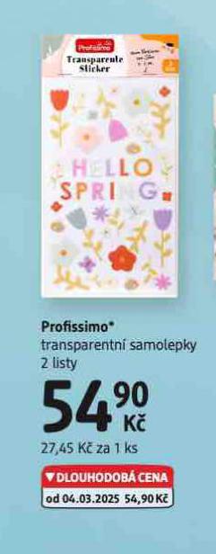 TRANSPARENTN SAMOLEPKY