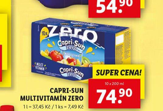 CAPRI SUN MULTIVITAMN ZERO