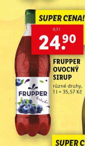 FRUPPER OVOCN SIRUP