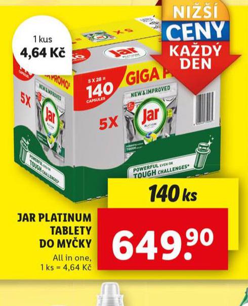 JAR PLATINUM TABLETY DO MYKY